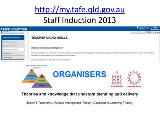 http://my.tafe.qld.gov.au
  Staff Induction 2013
 