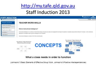 http://my.tafe.qld.gov.au
  Staff Induction 2013
 
