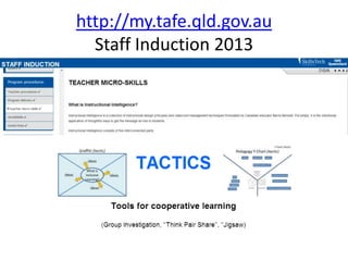 http://my.tafe.qld.gov.au
  Staff Induction 2013
 