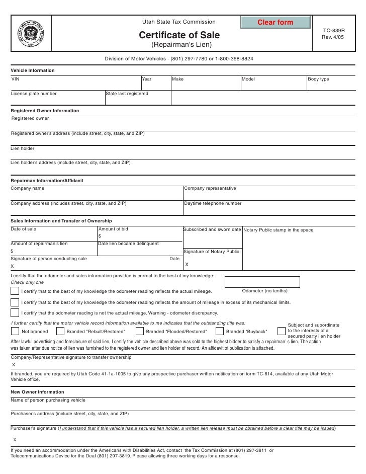 tax utah gov forms current tc tc 839r utah vin inspection form