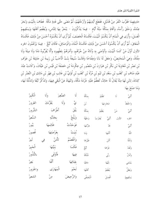 ‫ﺴ ﺮة ﻨﺒﻮﯾﺔ ﻟ ﻦ ھﺸ م‬
                                                                                                                                               ‫اﻟ ﱢﯿ َ ُ اﻟ ﱠ َ ِﱠ ُ ِﺎﺑْ ِ ِ َﺎ ٍ‬


‫ﺣ‪‬ﺪ‪‬ﻳﺜ‪‬ﻬﹺﻤ‪‬ﺎ ﻓﹶﻘﹶ ‪‬ﺏ‪ ‬ﺍﻟ‪‬ﻔﹶﺮ‪ ‬ﻣ‪‬ﻦ‪ ‬ﺬﹶﻳ‪‬ﻞﹴ، ﻓﹶﻘﹶﻄﹶﻊ‪ ‬ﺃﹶﻳ‪‬ﺪ‪‬ﻳ‪ ‬ﻢ‪ ‬ﻭ‪‬ﺃﹶﺭ‪ ‬ﻠﹶ ‪‬ﻢ‪ ،‬ﹸ ‪ ‬ﻣ‪‬ﻀ‪‬ﻰ ﺣ‪‬ﻰ ﻗﹶﺪ‪‬ﻡ‪ ‬ﻣ‪ ‬ﱠﺔﹶ. ﻓﹶﻄﹶﺎﻑ‪ ‬ﺑﹺﺎﻟﹾﺒ‪‬ﻴ‪‬ﺖ‪ ‬ﻭ‪‬ﻧ‪‬ﺤ‪‬ﺮ‪‬‬
                                ‫ﻜ‬            ‫ﺘ‬         ‫ﺟ ﻬ ﺛﻢ‬                ‫ﻬ‬                          ‫ﻫ‬          ‫ﺮ ﻨ‬
‫ﻋ‪‬ﻨ‪‬ﺪ‪ ، ‬ﻭ‪‬ﺣ‪‬ﻠﹶﻖ‪ ‬ﺭ‪‬ﺃﹾﺳ‪ ، ‬ﻭ‪‬ﺃﹶﻗﹶﺎﻡ‪ ‬ﺑﹺﻤ‪ ‬ﱠﺔﹶ ﺳ‪‬ﺔﹶ ﺃﹶ‪‬ﺎﻡﹴ - ﻓ‪‬ﻴﻤ‪‬ﺎ ﻳ‪‬ﺬﹾ ﹸ ‪‬ﻭﻥﹶ - ﻳ‪‬ﻨ‪‬ﺤ‪  ‬ﺑﹺﻬ‪‬ﺎ ﻟ‪‬ﻠ‪‬ﺎﺱﹺ، ﻭ‪‬ﻄﹾﻌ‪  ‬ﺃﹶﻫ‪‬ﻠﹶﻬ‪‬ﺎ ﻭ‪‬ﻳ‪‬ﺴ‪‬ﻘ‪‬ﻴﻬﹺﻢ‪‬‬
                        ‫ﻳ ﻢ‬           ‫ﻨ‬          ‫ﺮ‬             ‫ﻛﺮ‬                   ‫ﻜ ﺘ ﻳ‬                         ‫ﻪ‬                  ‫ﻩ‬
‫ﻩ‬
‫ﺍﻟﹾﻌ‪‬ﺴ‪‬ﻞﹶ، ﻭ‪‬ﹸﺭ‪‬ﻯ ﻓ‪‬ﻲ ﺍﻟﹾﻤ‪‬ﻨ‪‬ﺎﻡﹺ ﺃﹶﻥﹾ ﻳ‪‬ﻜﹾ ‪‬ﻮ‪ ‬ﺍﻟﹾﺒ‪‬ﻴ‪‬ﺖ‪ ،‬ﻓﹶﻜﹶﺴ‪‬ﺎ ‪ ‬ﺍﻟﹾﺨ‪‬ﺼ‪‬ﻒ‪ ،‬ﹸ ‪ ‬ﹸﺭ‪‬ﻯ ﺃﹶﻥﹾ ﻳ‪‬ﻜ ‪‬ﻮ‪  ‬ﺃﹶﺣ‪‬ﺴ‪‬ﻦ‪ ‬ﻣ‪‬ﻦ‪ ‬ﺫﹶﻟ‪‬ﻚ‪ ،‬ﻓﹶﻜﹶﺴ‪‬ﺎ ‪‬‬
                                ‫ﹾﺴ ﻩ‬              ‫ﺛﻢ ﺃ‬             ‫ﻩ‬                      ‫ﺴ‬                             ‫ﺃ‬
‫ﺍﻟﹾﻤ‪‬ﻌ‪‬ﺎﻓ‪‬ﺮ‪ ،‬ﹸ ‪ ‬ﹸﺭ‪‬ﻯ ﺃﹶﻥﹾ ﻳ‪‬ﻜﹾ ‪‬ﻮ‪  ‬ﺃﹶﺣ‪‬ﺴ‪‬ﻦ‪ ‬ﻣ‪‬ﻦ‪ ‬ﺫﹶﻟ‪‬ﻚ‪ ،‬ﻓﹶﻜﹶﺴ‪‬ﺎ ‪ ‬ﺍﻟﹾ ‪‬ﻠﹶﺎﺀَ ﻭ‪‬ﺍﻟﹾﻮ‪‬ﺻ‪‬ﺎ‪‬ﺋﻞﹶ، ﻓﹶﻜﹶﺎﻥﹶ ‪ -  ‬ﻓ‪‬ﻴﻤ‪‬ﺎ ﻳ‪‬ﺰ‪  ‬ﻮﻥﹶ ﺍﳉﺰﺀ‬
        ‫ﻋﻤ‬                ‫ﺗﺒﻊ‬                               ‫ﻩ ﻤ‬                                   ‫ﺴﻩ‬                 ‫ﺛﻢ ﺃ‬
‫ﺍﻷﻭﻝ ﺃﹶ ‪‬ﻝﹶ ﻣ‪‬ﻦ‪ ‬ﻛﹶﺴ‪‬ﺎ ﺍﻟﹾﺒ‪‬ﻴ‪‬ﺖ‪ ،‬ﻭ‪‬ﺃﹶﻭ‪‬ﺻ‪‬ﻰ ﺑﹺﻪ‪ ‬ﻟﹶﺎﺗ‪  ‬ﻣ‪‬ﻦ‪ ‬ﺮ‪ ‬ﻢﹴ، ﻭ‪‬ﺃﹶﻣ‪‬ﺮ‪ ‬ﻢ‪ ‬ﺑﹺﺘ‪‬ﻄﹾﻬﹺﲑﹺﻩ‪ ‬ﻭ‪‬ﺃﹶﱠﺎ ‪‬ﻘﹶ ‪‬ﻮ ‪ ‬ﺩ‪‬ﻣ‪‬ﺎ ﻭ‪‬ﻟﹶﺎ ﻣ‪‬ﻴﺘ‪‬ﺔﹰ ﻭ‪‬ﻟﹶﺎ‬
                          ‫ﻟ ﻳ ﺮﺑ ﻩ‬                        ‫ﻫ‬             ‫ﻭ ﻪ ﺟﻫ‬                                                     ‫ﻭ‬
‫ﻣ‪‬ﹾﺌﻠﹶﺎﺓﹰ، ﻭ‪‬ﻫ‪‬ﻲ‪ ‬ﺍﻟﹾﻤ‪‬ﺤ‪‬ﺎﻳﹺ ‪ ،‬ﻭ‪‬ﺟ‪‬ﻌ‪‬ﻞﹶ ﻟﹶ ‪ ‬ﺑ‪‬ﺎﺑ‪‬ﺎ ﻭ‪‬ﻣ‪‬ﻔﹾﺘ‪‬ﺎﺣ‪‬ﺎ ﻭ‪‬ﻗﹶﺎﻟﹶﺖ‪ ‬ﺒ‪‬ﻴﻌ‪ ‬ﹸ ﺑﹺﻨ‪  ‬ﺍﻟﹾﺄﹶﺣ‪  ‬ﺑ‪‬ﻦﹺ ﺯ‪‬ﺑﹺﻴﻨﺔﹶ ﺑ‪‬ﻦﹺ ﺟ‪‬ﺬ‪‬ﳝ‪‬ﺔﹶ ﺑ‪‬ﻦﹺ ﻋ‪‬ﻮ‪‬ﻑ‪‬‬
                                        ‫ﺳ ﺔ ﺖ ﺐ‬                                                 ‫ﻪ‬              ‫ﺾ‬
‫ﺑ‪‬ﻦﹺ ﻧ‪‬ﺼ‪‬ﺮﹺ ﺑ‪‬ﻦﹺ ‪‬ﻌ‪‬ﺎﻭﹺﻳ‪‬ﺔﹶ ﺑ‪‬ﻦﹺ ﺑ‪‬ﻜﹾﺮﹺ ﺑ‪‬ﻦﹺ ﻫ‪‬ﻮ‪‬ﺍﺯﹺﻥﹶ ﺑ‪‬ﻦﹺ ﻣ‪‬ﻨ‪ ‬ﻮﺭﹺ ﺑ‪‬ﻦﹺ ﻋ‪‬ﻜﺮﹺﻣ‪‬ﺔﹶ ﺑ‪‬ﻦﹺ ﺧ‪‬ﺼ‪‬ﻔﹶﺔﹶ ﺑ‪‬ﻦﹺ ﻗﹶﻴ‪‬ﺲﹺ ﺑ‪‬ﻦﹺ ﻋ‪‬ﻴ‪‬ﻠﹶﺎﻥﹶ، ﻭ‪‬ﻛﹶﺎﻧ‪‬ﺖ‪ ‬ﻋ‪‬ﻨ‪‬ﺪ‪‬‬
                                                                 ‫ﹾ‬           ‫ﺼ‬                                               ‫ﻣ‬
‫ﻋ‪‬ﺒ‪‬ﺪ‪ ‬ﻣ‪‬ﻨ‪‬ﺎﻑ‪ ‬ﺑ‪‬ﻦﹺ ﻛﹶﻌ‪‬ﺐﹺ ﺑ‪‬ﻦﹺ ﺳ‪‬ﻌ‪‬ﺪ‪ ‬ﺑ‪‬ﻦﹺ ﺗ‪‬ﻴ‪‬ﻢﹺ ﺑ‪‬ﻦﹺ ‪ ‬ﺓﹶ ﺑ‪‬ﻦﹺ ﻛﹶﻌ‪‬ﺐﹺ ﺑ‪‬ﻦﹺ ﹸﺆ‪  ‬ﺑ‪‬ﻦﹺ ﻏﹶﺎﻟ‪‬ﺐﹺ ﺑ‪‬ﻦﹺ ﻓ‪‬ﻬ‪‬ﺮﹺ ﺑ‪‬ﻦﹺ ﻣ‪‬ﺎﻟ‪‬ﻚ‪ ‬ﺑ‪‬ﻦﹺ ﺍﻟ‪‬ﻀ‪‬ﺮﹺ ﺑ‪‬ﻦﹺ‬
         ‫ﻨ‬                                              ‫ﻟﻱ‬                       ‫ﻣﺮ‬
‫ﻛ‪‬ﻨ‪‬ﺎﻧ‪‬ﺔﹶ، ﻟ‪‬ﺎﺑ‪‬ﻦﹺ ﻟﹶﻬ‪‬ﺎ ﻣ‪‬ﻨ‪  ‬ﻘﹶﺎ ﹸ ﻟﹶ ‪ ‬ﺧ‪‬ﺎﻟ‪ ، ‬ﻌ‪ ‬ﱢ ‪ ‬ﻋ‪‬ﻠﹶﻴ‪‬ﻪ‪ ‬ﺮ‪‬ﻣ‪‬ﺔﹶ ﻣ‪ ‬ﱠﺔﹶ، ﻭ‪‬ﺗ‪‬ﻨ‪‬ﻬ‪‬ﺎ ‪ ‬ﻋ‪‬ﻦ‪ ‬ﺍﻟﹾﺒ‪‬ﻐ‪‬ﻲﹺ ﻓ‪‬ﻴﻬ‪‬ﺎ، ﻭ‪‬ﺗ‪‬ﺬﹾ ﹸ ‪ ‬ﻌ‪‬ﺎ ﻭ‪‬ﺗ‪‬ﺬﹶﱡﻠﹶ ‪ ‬ﻟﹶﻬ‪‬ﺎ،‬
       ‫ﻟﻪ‬             ‫ﻛﺮ ﺗﺒ‬                                ‫ﻩ‬              ‫ﺣ ﻜ‬                   ‫ﻪ ﻳ ﻝ ﻪ ﺪ ﺗ ﻈﻢ‬
                                                                                                                                                         ‫ﻭ‪‬ﻣ‪‬ﺎ ﺻ‪‬ﻨ‪‬ﻊ‪ ‬ﺑﹺﻬ‪‬ﺎ:‬
          ‫ﺍﻟﹾﻜﹶﺒﹺﲑ‪‬‬              ‫ﻭ‪‬ﻟﹶﺎ‬                   ‫ﺍﻟ ‪‬ﻐ‪‬ﲑ‪‬‬
                                                             ‫ﺼ‬                    ‫ﻟﹶﺎ‬        ‫ﺑﹺﻤ‪‬ﻜﺔﹶ‬
                                                                                               ‫ﱠ‬               ‫ﺗ‪‬ﻈﹾﻠ‪‬ﻢ‪‬‬                  ‫ﻟﹶﺎ‬                   ‫ﺑﻲ‬
                                                                                                                                                               ‫ﺃﹶ‪‬ﻨ‪ ‬‬

          ‫ﺍﻟﻐ‪‬ﺮﻭﺭ‪‬‬               ‫ﻳ‪  ‬ﻧﻚ‪‬‬
                                    ‫ﻐﺮ‬                        ‫ﻭ‪‬ﻟﹶﺎ‬             ‫ﻱ‬
                                                                                ‫‪‬‬            ‫‪ ‬ﻦ‪‬‬
                                                                                                ‫ﺑ‬                   ‫ﻣ‪‬ﺤ‪‬ﺎﺭﹺﻣ‪‬ﻬ‪‬ﺎ‬                           ‫ﻭ‪‬ﺍﺣ‪‬ﻔﹶﻆﹾ‬

          ‫ﺍﻟ ‪‬ﺮﻭﺭ‪‬‬
              ‫ﺸ‬                             ‫ﺃﹶﻃﹾﺮ‪‬ﺍﻑ‪‬‬                         ‫ﻳ‪‬ﻠﹾﻖ‪‬‬         ‫ﺑﹺﻤ‪‬ﻜﺔﹶ‬
                                                                                               ‫ﱠ‬               ‫ﻳ‪‬ﻈﹾﻠ‪‬ﻢ‪‬‬                 ‫ﻣ‪‬ﻦ‪‬‬                   ‫ﺑﻲ‬
                                                                                                                                                               ‫ﺃﹶ‪‬ﻨ‪ ‬‬

          ‫ﺍﻟ ‪‬ﻌﲑ‪‬‬
             ‫ﺴ‬                             ‫ﺑﹺﺨ‪ ‬ﻳ‪‬ﻪ‪‬‬
                                               ‫ﺪ‬                           ‫ﻭ‪‬ﻳ‪‬ﹸﺢ‪‬‬
                                                                             ‫ﻠ‬               ‫ﻬﻪ‬
                                                                                             ‫ﻭ‪‬ﺟ‪  ‬‬     ‫‪‬ﻀ‪‬ﺮ‪‬ﺏ‪‬‬
                                                                                                                ‫ﻳ‬             ‫ﺑﻲ‬
                                                                                                                              ‫ﺃﹶ‪‬ﻨ‪ ‬‬      ‫ﺍﻷﻭﻝ‬               ‫ﺍﳉﺰﺀ‬

          ‫ﻳ‪‬ﻮﺭ‪‬‬
             ‫ﺒ‬                     ‫ﻇﹶﺎﻟ‪‬ﻤﻬ‪‬ﺎ‬                           ‫ﺕ‬
                                                                       ‫ﻓﹶﻮ‪‬ﺟ‪‬ﺪ‪ ‬‬            ‫ﺟ‪ ‬ﺑ‪‬ﺘﻬ‪‬ﺎ‬
                                                                                                   ‫ﺮ‬                            ‫ﻗﹶﺪ‪‬‬                           ‫ﺑﻲ‬
                                                                                                                                                               ‫ﺃﹶ‪‬ﻨ‪ ‬‬

          ‫ﹸﺼﻮﺭ‪‬‬
              ‫ﻗ‬                          ‫ﺑﹺﻌ‪‬ﺮ‪‬ﺻ‪‬ﺘ‪‬ﻬ‪‬ﺎ‬                     ‫‪‬ﻨﹺﻴ‪‬ﺖ‪‬‬
                                                                                 ‫ﺑ‬           ‫ﻭ‪‬ﻣ‪‬ﺎ‬                         ‫ﺃﹶ ‪‬ﻨ‪‬ﻬ‪‬ﺎ‬
                                                                                                                                ‫ﻣ‬                                ‫ﻠﻪ‬
                                                                                                                                                                 ‫ﺍﻟﱠ ‪‬‬

          ‫ﺛﹶﺒﲑ‪‬‬            ‫ﻓ‪‬ﻲ‬                      ‫ﹾﻦ‬
                                                    ‫ﺗ‪‬ﺄﻣ‪ ‬‬             ‫ﻌ ﻢ‬
                                                                        ‫ﻭ‪‬ﺍﻟﹾ ‪‬ﺼ‪ ‬‬          ‫ﻃﹶﻴ‪‬ﺮ‪‬ﻫ‪‬ﺎ‬                       ‫ﺃﹶ ‪‬ﻦ‪‬‬
                                                                                                                               ‫ﻣ‬                               ‫ﻠﻪ‬
                                                                                                                                                               ‫ﻭ‪‬ﺍﹶﻟﱠ ‪‬‬

          ‫ﺍﻟﹾﺤ‪‬ﺒﹺﲑ‪‬‬                        ‫ﺑ‪‬ﻨﹺ‪‬ﺘ‪‬ﻬ‪‬ﺎ‬
                                                ‫ﻴ‬                          ‫ﻓﹶﻜﹶﺴ‪‬ﺎ‬           ‫ﺗﺒﻊ‬
                                                                                             ‫‪ ‬‬                         ‫ﻏﹶﺰ‪‬ﺍﻫ‪‬ﺎ‬                            ‫ﻭ‪‬ﻟﹶﻘﹶﺪ‪‬‬

          ‫ﺑﺎﻟ‪ ‬ﹸﻭﺭ‪‬‬
             ‫ﻨﺬ‬                              ‫ﻓﹶﺄﹶﻭ‪‬ﻓﹶﻰ‬                       ‫ﻓ‪‬ﻴﻬ‪‬ﺎ‬          ‫ﻣ ﻪ‬
                                                                                             ‫‪‬ﻠﹾﻜﹶ ‪‬‬                        ‫ﺭ‪‬ﻲ‬
                                                                                                                             ‫ﺑ‬                                ‫ﻝ‬
                                                                                                                                                              ‫ﻭ‪‬ﺃﹶﺫﹶ ﱠ‬

          ‫ﺑ‪‬ﻌ‪‬ﲑ‪‬‬                          ‫ﺃﹶﻟﹾﻔﹶﺎ‬                        ‫ﺑﹺﻔ‪‬ﻨ‪‬ﺎﺋ‪‬ﻬ‪‬ﺎ‬        ‫ﺣ‪‬ﺎﻓ‪‬ﻴ‪‬ﺎ‬                      ‫ﺇﻟﹶﻴ‪‬ﻬ‪‬ﺎ‬                         ‫ﻳ‪‬ﻤ‪‬ﺸ‪‬ﻲ‬

          ‫ﻭﺍﳉﹶﺰﻭﺭ‪‬‬                         ‫ﺍﻟﹾﻤ‪‬ﻬ‪‬ﺎﺭ‪‬ﻯ‬                      ‫ﻟﹶﺤ‪‬ﻢ‪‬‬           ‫ﺃﹶﻫ‪‬ﻠﹶﻬ‪‬ﺎ‬                     ‫ﻳ ﻢ‬
                                                                                                                           ‫‪‬ﻄﹾﻌ‪ ‬‬                           ‫ﻞ‬
                                                                                                                                                             ‫ﻭ‪‬ﻳ‪‬ﻈﹶ ﱡ‬

          ‫ﺍﻟﺸﻌﲑ‪‬‬                         ‫ﻣ‪‬ﻦ‪‬‬                         ‫ﻭ‪‬ﺍﻟ ‪‬ﺣ‪‬ﻴﺾ‪‬‬
                                                                           ‫ﺮ‬                 ‫ﺍﻟﹾ ‪‬ﺼ‪ ‬ﱠﻰ‬
                                                                                              ‫ﻤ ﻔ‬                          ‫ﺍﻟﹾﻌ‪‬ﺴ‪‬ﻞﹶ‬                      ‫ﻳ‪‬ﺴ‪‬ﻘ‪‬ﻴﻬﹺﻢ‪‬‬




                                                                                        ‫71‬
 