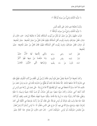 ‫ﺴ ﺮة ﻨﺒﻮﯾﺔ ﻟ ﻦ ھﺸ م‬
                                                                                                                                      ‫اﻟ ﱢﯿ َ ُ اﻟ ﱠ َ ِﱠ ُ ِﺎﺑْ ِ ِ َﺎ ٍ‬




                                                                                      ‫& ﺗ‪‬ﻮ‪‬ﱢﻴﻪ‪ ‬ﺍﻟﹾ ‪‬ﻠﹾﻚ‪ ‬ﻭ‪‬ﺷ‪‬ﻲ‪ ٌ ‬ﻣ‪‬ﻦ‪ ‬ﺳ‪‬ﲑ‪‬ﺗ‪‬ﻪ‪ ‬ﹸ ‪ ‬ﻗﹶﺘ‪‬ﹸ ‪# ‬‬
                                                                                        ‫ﺛﻢ ﻠﻪ‬                     ‫ﺀ‬            ‫ﻟ ﻤ‬


                                                                                            ‫ﻭ‪‬ﺛﹶﻮ‪  ‬ﻟ‪‬ﺨ‪‬ﻴ‪‬ﻨ‪‬ﻌ‪‬ﺔﹶ ﺫ‪‬ﻱ ﺷ‪‬ﻨ‪‬ﺎﺗ‪‬ﺮ‪ ‬ﻋ‪‬ﻠﹶﻰ ‪‬ﻠﹾﻚ‪ ‬ﺍﻟﹾﻴ‪‬ﻤ‪‬ﻦﹺ‬
                                                                                                          ‫ﻣ‬                                  ‫ﺏ‬
                                                                                   ‫& ﺗ‪‬ﻮ‪‬ﱢﻴﻪ‪ ‬ﺍﻟﹾ ‪‬ﻠﹾﻚ‪ ،‬ﻭ‪‬ﺷ‪‬ﻲ‪ ٌ ‬ﻣ‪‬ﻦ‪ ‬ﺳ‪‬ﲑ‪‬ﺗ‪‬ﻪ‪ ،‬ﹸ ‪ ‬ﻗﹶﺘ‪‬ﹸ ‪# ‬‬
                                                                                     ‫ﺛﻢ ﻠﻪ‬                      ‫ﺀ‬             ‫ﻟ ﻤ‬
‫ﻓﹶﻮ‪‬ﺛﹶﺐ‪ ‬ﻋ‪‬ﻠﹶﻴ‪‬ﻬﹺﻢ‪ ‬ﺭ‪  ‬ﹲ ﻣ‪‬ﻦ‪ ‬ﺣ‪‬ﻤ‪‬ﻴ‪‬ﺮ‪ ‬ﻟﹶﻢ‪ ‬ﻳ‪‬ﻜﻦ‪ ‬ﻣ‪‬ﻦ‪ ‬ﻮﺕ‪ ‬ﺍﻟﹾﻤ‪‬ﻤ‪‬ﻠﹶﻜﹶﺔ‪ ،‬ﻘﹶﺎ ﹸ ﻟﻪ‪ ‬ﻟ‪ ‬ﻨ‪‬ﻴ‪‬ﻌ‪‬ﺔﹶ ﻳ‪‬ﻮﻑ‪ .‬ﺍﳉﺰﺀ ﺍﻷﻭﻝ ﹸﻭ‬
 ‫ﺫ‬               ‫ﻳ ﻝ ﺨ ﻨ‬                                       ‫ﺑﻴ‬        ‫ﹸ‬                      ‫ﺟﻞ‬
‫ﺷ‪‬ﻨﹺﺎﺗ‪‬ﺮ‪ ،‬ﻓﹶﻘﹶﺘ‪‬ﻞﹶ ﺧ‪‬ﻴ‪‬ﺎﺭ‪ ‬ﻢ‪ ،‬ﻭ‪‬ﻋ‪‬ﺒﹺﺚﹶ ﺑﹺ‪‬ﻮﺕ‪ ‬ﺃﹶﻫ‪‬ﻞﹺ ﺍﻟﹾﻤ‪‬ﻤ‪‬ﻠﹶﻜﹶﺔ‪ ‬ﻣ‪‬ﻨ‪ ‬ﻢ‪ ،‬ﻓﹶﻘﹶﺎﻝﹶ ﻗﹶﺎ‪‬ﺋ ﹲ ﻣ‪‬ﻦ‪ ‬ﺣ‪‬ﻤ‪‬ﻴ‪‬ﺮ‪ ‬ﻟ‪‬ﻠﹾﺨ‪‬ﻨﹺﻴﻌ‪‬ﺔ‪ :‬ﺣ‪‬ﻤ‪‬ﻴ‪‬ﺮ‪ ‬ﻟ‪‬ﻠﹾﺨ‪‬ﻨﹺﻴﻌ‪‬ﺔ‪:‬‬
                                                     ‫ﻞ‬                  ‫ﻬ‬                              ‫ﺒﻴ‬               ‫ﻫ‬
‫ﹸﻭ ﺷ‪‬ﻨﹺﺎﺗ‪‬ﺮ‪ ،‬ﻓﹶﻘﹶﺘ‪‬ﻞﹶ ﺧ‪‬ﻴ‪‬ﺎﺭ‪ ‬ﻢ‪ ،‬ﻭ‪‬ﻋ‪‬ﺒﹺﺚﹶ ﺑﹺ‪‬ﻮﺕ‪ ‬ﺃﹶﻫ‪‬ﻞﹺ ﺍﻟﹾﻤ‪‬ﻤ‪‬ﻠﹶﻜﹶﺔ‪ ‬ﻣ‪‬ﻨ‪ ‬ﻢ‪ ،‬ﻓﹶﻘﹶﺎﻝﹶ ﻗﹶﺎ‪‬ﺋ ﹲ ﻣ‪‬ﻦ‪ ‬ﺣ‪‬ﻤ‪‬ﻴ‪‬ﺮ‪ ‬ﻟ‪‬ﻠﹾﺨ‪‬ﻨﹺﻴﻌ‪‬ﺔ‪ :‬ﺣ‪‬ﻤ‪‬ﻴ‪‬ﺮ‪‬‬
                                      ‫ﻞ‬                  ‫ﻬ‬                              ‫ﺒﻴ‬               ‫ﻫ‬                              ‫ﺫ‬
                                                                                                                                                          ‫ﻟ‪‬ﻠﹾﺨ‪‬ﻨﹺﻴﻌ‪‬ﺔ‪:‬‬
         ‫ﺮ‬
         ‫ﺣ‪‬ﻤ‪‬ﻴ‪ ‬‬      ‫ﺬﻝ‬
                       ‫ﺍﻟ ﱡ ﱠ‬       ‫ﻟﹶﻬ‪‬ﺎ‬     ‫ﺑﹺﺄﹶﻳ‪‬ﺪ‪‬ﻳﻬ‪‬ﺎ‬        ‫ﻭ‪‬ﺗ‪‬ﺒ‪‬ﻨﹺﻲ‬          ‫ﺳ‪‬ﺮ‪‬ﺍﺗ‪‬ﻬ‪‬ﺎ‬           ‫ﻭ‪‬ﺗ‪‬ﻨ‪‬ﻔ‪‬ﻲ‬           ‫ﺃﹶﺑ‪‬ﻨ‪‬ﺎﻫ‪‬ﺎ‬              ‫ﺗ ﺘﻞ‬
                                                                                                                                                      ‫‪‬ﻘﹶ‪ ‬ﹸ‬

         ‫ﺮ‬
         ‫ﻭ‪‬ﻣ‪‬ﺎ ﺿ‪‬ﻌ‪‬ﺖ‪ ‬ﻣ‪‬ﻦ‪ ‬ﺩ‪‬ﻳﻨﹺﻬ‪‬ﺎ ﻓﹶ ‪‬ﻮ‪ ‬ﺃﹶﻛﹾﺜﹶ ‪‬‬
                    ‫ﻬ‬                      ‫ﻴ‬                                         ‫‪‬ﹸﻮﻣ‪‬ﻬ‪‬ﺎ‬
                                                                                           ‫ﺣﻠ‬             ‫ﺑﹺﻄﹶﻴ‪‬ﺶﹺ‬            ‫‪‬ﻧ‪‬ﻴ‪‬ﺎﻫ‪‬ﺎ‬
                                                                                                                                      ‫ﺩ‬               ‫ﺗ ﻣﺮ‬
                                                                                                                                                      ‫‪‬ﺪ‪  ‬‬

         ‫ﺘ ﺮ‬
         ‫ﻓﹶ‪‬ﺨ‪‬ﺴ‪ ‬‬        ‫ﺍﻟ ‪ ‬ﻭﺭ‪‬‬
                             ‫ﺸﺮ‬             ‫ﺗ‪‬ﺄﹾﺗ‪‬ﻲ‬          ‫ﻭ‪‬ﺇﹺﺳ‪‬ﺮ‪‬ﺍﻓ‪‬ﻬ‪‬ﺎ‬          ‫ﺑﹺ ﹸﻠﹾﻤ‪‬ﻬ‪‬ﺎ‬
                                                                                            ‫ﻈ‬         ‫ﺫﹶﺍﻙ‪‬‬           ‫ﻫ‪ ‬ﻞﹾ‬    ‫ﻘﺮ ﻥ‬
                                                                                                                               ‫ﺍﻟﹾ ﹸ ‪‬ﻭ ﹸ‬           ‫ﻛﹶﺬﹶﺍﻙ‪‬‬




‫ﻭ‪‬ﻛﹶﺎﻥﹶ ﻟﹶﺨ‪‬ﻨﹺﻴﻌ‪‬ﺔﹶ ﺍﻣ‪‬ﺮﹺﺃﹰ ﻓﹶﺎﺳ‪‬ﻘﹰﺎ ﻳ‪‬ﻌ‪‬ﻤ‪ ‬ﹸ ﻋ‪‬ﻤ‪‬ﻞﹶ ﻗﹶﻮ‪‬ﻡﹺ ﹸﻮﻁ‪ ،‬ﻓﹶﻜﹶﺎﻥﹶ ‪‬ﺮ‪‬ﺳ‪ ‬ﹸ ﺇﻟﹶﻰ ﺍﻟﹾ ‪‬ﻠﹶﺎﻡﹺ ﻣ‪‬ﻦ‪ ‬ﺃﹶﺑ‪‬ﻨ‪‬ﺎﺀِ ﺍﻟﹾ ‪‬ﹸﻮﻙ‪ ،‬ﻓﹶﻴ‪‬ﻘﹶ ‪ ‬ﻋ‪‬ﻠﹶﻴ‪‬ﻪ‪‬‬
         ‫ﻊ‬            ‫ﻤﻠ‬                         ‫ﻐ‬          ‫ﻳ ﻞ‬                 ‫ﻟ‬               ‫ﻞ‬
‫ﻓ‪‬ﻲ ﻣ‪‬ﺸ‪‬ﺮ‪‬ﺑ‪‬ﺔ‪ ‬ﻟﹶ ‪ ‬ﻗﹶﺪ‪ ‬ﺻ‪‬ﻨ‪‬ﻌ‪‬ﻬ‪‬ﺎ ﻟ‪‬ﺬﹶﻟ‪‬ﻚ‪ .‬ﻟ‪‬ﺌﹶﱠﺎ ﻳ‪‬ﻤ‪‬ﻠ‪  ‬ﺑ‪‬ﻌ‪‬ﺪ‪ ‬ﺫﹶﻟ‪‬ﻚ‪ ‬ﹸ ‪ ‬ﻳ‪‬ﻄﹾﹸ ‪ ‬ﻣ‪‬ﻦ‪ ‬ﻣ‪‬ﺸ‪‬ﺮ‪‬ﺑ‪‬ﺘ‪‬ﻪ‪ ‬ﺗ‪‬ﻠﹾﻚ‪ ‬ﺇﻟﹶﻰ ﺣ‪‬ﺮ‪‬ﺳ‪‬ﻪ‪ ‬ﻭ‪‬ﻣ‪‬ﻦ‪ ‬ﺣ‪‬ﻀ‪‬ﺮ‪ ‬ﻣ‪‬ﻦ‪‬‬
                                                          ‫ﺛﻢ ﻠﻊ‬                     ‫ﻠ ﻚ‬                                      ‫ﻪ‬
‫‪‬ﻨ‪‬ﺪ‪‬ﻩ‪ ،‬ﻗﹶﺪ‪ ‬ﺃﹶﺧ‪‬ﺬﹶ ﻣ‪‬ﺴ‪‬ﻮ‪‬ﺍﻛﹰﺎ ﻓﹶﺠ‪‬ﻌ‪‬ﻠﹶ ‪ ‬ﻓ‪‬ﻲ ﻓ‪‬ﻴﻪ‪ ،‬ﺃﹶﻱ‪ ‬ﻟ‪‬ﻌ‪‬ﻠﹶﻤ‪ ‬ﻢ‪ ‬ﺃﹶ‪  ‬ﻗﹶﺪ‪ ‬ﻓﹶﺮ‪‬ﻍﹶ ﻣ‪‬ﻨ‪ . ‬ﺣ‪‬ﻰ ﺑ‪‬ﻌ‪‬ﺚﹶ ﺇﻟﹶﻰ ‪‬ﺭ‪‬ﻋ‪‬ﺔﹶ ﺫ‪‬ﻱ ‪‬ﻮ‪‬ﺍﺱﹺ ﺑ‪‬ﻦﹺ‬
          ‫ﻧ‬           ‫ﺯ‬              ‫ﻪ ﺘ‬                     ‫ﻴ ﻬ ﻧﻪ‬                              ‫ﻪ‬                                        ‫ﺟ‬
‫‪‬ﺎﻥﹶ ﺃﹶﺳ‪‬ﻌ‪‬ﺪ‪ ‬ﺃﹶﺧ‪‬ﻲ ﺣ‪ ‬ﺎﻥﹶ، ﻭ‪‬ﻛﹶﺎﻥﹶ ﺻ‪‬ﺒﹺ‪‬ﺎ ﺻ‪‬ﻐ‪‬ﲑ‪‬ﺍ ﺣ‪‬ﲔ‪ ‬ﹸﺘ‪‬ﻞﹶ ﺣ‪ ‬ﺎ ﹸ، ﹸ ‪ ‬ﺷ‪  ‬ﹸﻠﹶﺎﻣ‪‬ﺎ ﺟ‪‬ﻤ‪‬ﻴﻠﹰﺎ ﻭ‪‬ﺳ‪‬ﻴﻤ‪‬ﺎ، ﺫﹶﺍ ﻫ‪‬ﻴ‪‬ﺌﹶﺔ‪‬‬
                                      ‫ﻗ ﺴ ﻥ ﺛﻢ ﺐ ﻏ‬                            ‫ﻴ‬                 ‫ﺴ‬                      ‫ﺗﺒ‬
‫ﻭ‪‬ﻋ‪‬ﻘﹾﻞﹴ، ﻓﹶﻠﹶ ‪‬ﺎ ﺃﹶﺗ‪‬ﺎ ‪ ‬ﺭ‪ ‬ﻮﹸ ‪ ‬ﻋ‪‬ﺮ‪‬ﻑ‪ ‬ﻣ‪‬ﺎ ‪‬ﺮﹺﻳ ‪ ‬ﻣ‪‬ﻨ‪  ‬ﻓﹶﺄﹶﺧ‪‬ﺬﹶ ﺳ‪ ‬ﱢﻴﻨ‪‬ﺎ ﺣ‪‬ﺪ‪‬ﻳﺪ‪‬ﺍ ﻟﹶﻄ‪‬ﻴﻔﹰﺎ، ﻓﹶﺨ‪‬ﺄﹶ ‪ ‬ﺑ‪‬ﻴ‪‬ﻦ‪ ‬ﻗﹶﺪ‪‬ﻣ‪‬ﻪ‪ ‬ﻭ‪‬ﻧ‪‬ﻌ‪‬ﻠ‪‬ﻪ‪ ،‬ﹸ ‪ ‬ﺃﹶﺗ‪‬ﺎ ‪،‬‬
 ‫ﺛﻢ ﻩ‬                                    ‫ﺒﻩ‬                               ‫ﻜ‬             ‫ﻳ ﺪ ﻪ‬                    ‫ﻤ ﻩ ﺳ ﻟﻪ‬
‫ﻓﹶﻠﹶ ‪‬ﺎ ﺧ‪‬ﻠﹶﺎ ﻣ‪‬ﻌ‪  ‬ﻭ‪‬ﺛﹶﺐ‪ ‬ﺇﻟﹶﻴ‪‬ﻪ‪ ،‬ﻓﹶﻮ‪‬ﺍﺛﹶﺒ‪  ‬ﹸﻭ ‪‬ﻮ‪‬ﺍﺱﹴ ﻓﹶﻮ‪‬ﺟ‪‬ﺄﹶ ‪ ‬ﺣ‪‬ﻰ ﻗﹶﺘ‪‬ﻠﹶ ‪ ،‬ﹸ ‪ ‬ﺣ‪  ‬ﺭ‪‬ﺃﹾﺳ‪ ، ‬ﻓﹶﻮ‪‬ﺿﻌ‪  ‬ﻓ‪‬ﻲ ﺍﻟﹾﻜ ‪‬ﺓ‪ ‬ﺍﱠﺘ‪‬ﻲ ﻛﹶﺎﻥﹶ‬
         ‫ﹸﻮ ﻟ‬            ‫‪‬ﻪ‬         ‫ﻩ ﺘ ﻪ ﺛﻢ ﺰ ﻪ‬                                     ‫ﻪﺫ ﻧ‬                             ‫ﻪ‬             ‫ﻤ‬
‫‪‬ﺸ‪‬ﺮﹺ ‪ ‬ﻣ‪‬ﻨ‪‬ﻬ‪‬ﺎ، ﻭ‪‬ﻭ‪‬ﺿ‪‬ﻊ‪ ‬ﻣ‪‬ﺴ‪‬ﻮ‪‬ﺍﻛﹶ ‪ ‬ﻓ‪‬ﻲ ﻓ‪‬ﻴﻪ‪ ،‬ﹸ ‪ ‬ﺧ‪‬ﺮ‪‬ﺝ‪ ‬ﻋ‪‬ﻠﹶﻰ ﺍﻟ‪‬ﺎﺱﹺ، ﻓﹶﻘﹶﺎﹸﻮﺍ ﻟﹶ ‪ :‬ﺫﹶﺍ ‪‬ﻮ‪‬ﺍﺱﹴ ﺃﹶﺭ‪‬ﻃﹾ ‪ ‬ﺃﹶﻡ‪ ‬ﻳ‪‬ﺒ‪‬ﺎ ‪ ‬ﻓﹶﻘﹶﺎﻝﹶ:‬
         ‫ﺱ‬            ‫ﺐ‬             ‫ﻟ ﻪ ﻧ‬                    ‫ﻨ‬                ‫ﺛﻢ‬             ‫ﻪ‬                             ‫ﻳ ﻑ‬
‫ﺳ‪‬ﻞﹾ ﻧ‪‬ﺨ‪‬ﻤ‪‬ﺎﺱ‪ ‬ﺍﺳ‪‬ﺘ‪‬ﺮ‪ ‬ﹸﺒ‪‬ﺎﻥﹶ ﹸﻭ ‪‬ﻮ‪‬ﺍﺱﹴ. ﺍﺳ‪‬ﺘ‪‬ﺮ‪ ‬ﹸﺒ‪‬ﺎﻥﹶ ﻟﹶﺎﺑ‪‬ﺎﺱ‪ - ‬ﻗﹶﺎﻝﹶ ﺍﳉﺰﺀ ﺍﻷﻭﻝ ﺍﺑ‪  ‬ﻫ‪‬ﺸ‪‬ﺎﻡﹴ: ﻫ‪‬ﺬﹶﺍ ﻛﹶﻠﹶﺎ ‪ ‬ﺣ‪‬ﻤ‪‬ﻴ‪‬ﺮ‪.‬‬
          ‫ﻡ‬                      ‫ﻦ‬                                     ‫ﻃ‬               ‫ﻃ ﺫ ﻧ‬


                                                                              ‫12‬
 