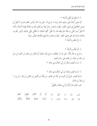 ‫ﺴ ﺮة ﻨﺒﻮﯾﺔ ﻟ ﻦ ھﺸ م‬
                                                                                                                                ‫اﻟ ﱢﯿ َ ُ اﻟ ﱠ َ ِﱠ ُ ِﺎﺑْ ِ ِ َﺎ ٍ‬




                                                                                                           ‫& ﻣ‪‬ﺎ ﻭ‪‬ﻗﹶﻊ‪ ‬ﺑ‪‬ﻴ‪‬ﻦ‪ ‬ﻔﹶﻴ‪‬ﻞﹴ ﻭ‪‬ﺃﹶﺑ‪‬ﺮ‪‬ﻫ‪‬ﺔﹶ #‬
                                                                                                                                ‫ﻧ‬
‫ﻪﻧ ﻞ ﻦ‬
‫ﹸ ‪ ‬ﻣ‪‬ﻀ‪‬ﻰ ﺃﹶﺑ‪‬ﺮ‪‬ﻫ‪ ‬ﹸ ﻋ‪‬ﻠﹶﻰ ﻭ‪‬ﺟ‪‬ﻬﹺﻪ‪ ‬ﺫﹶﻟ‪‬ﻚ‪ ‬ﺮﹺﻳ ‪ ‬ﻣ‪‬ﺎ ﺧ‪‬ﺮ‪‬ﺝ‪ ‬ﻟﹶ ‪ ،‬ﺣ‪‬ﻰ ﺇﺫﹶﺍ ﻛﹶﺎﻥﹶ ﺑﹺﺄﹶﺭ‪‬ﺽﹺ ﺧ‪‬ﺜﹾﻌ‪‬ﻢ‪ ‬ﻋ‪‬ﺮ‪‬ﺽ‪ ‬ﻟﹶ ‪ ‬ﻔﹶﻴ‪ ‬ﹸ ﺑ‪ ‬‬
                                                       ‫ﻪ ﺘ‬                  ‫ﻳ ﺪ‬                          ‫ﺔ‬                ‫ﺛﻢ‬
‫ﺣ‪‬ﺒﹺﻴﺐﹴ ﺍﻟﹾﺨ‪‬ﹾﺜﻌ‪‬ﻤ‪  ‬ﻓ‪‬ﻲ ﻗﹶﺒﻴﻠﹶﻲ‪ ‬ﺧ‪ ‬ﹾﺜﻌ‪‬ﻢ‪ :‬ﺷ‪‬ﻬ‪‬ﺮ‪‬ﺍﻥ‪ ‬ﻭ‪‬ﻧ‪‬ﺎﻫ‪ : ‬ﻭ‪‬ﻣ‪‬ﻦ‪ ‬ﺗ‪‬ﺒﹺﻌ‪  ‬ﻣ‪‬ﻦ‪ ‬ﻗﹶﺒ‪‬ﺎ‪‬ﺋﻞﹺ ﺍﻟﹾﻌ‪‬ﺮ‪‬ﺏﹺ، ﻓﹶﻘﹶﺎﺗ‪‬ﻠﹶ ‪ ‬ﻓﹶﻬ‪‬ﺰ‪‬ﻣ‪  ‬ﺃﹶﺑ‪‬ﺮ‪‬ﻫ‪ ‬ﹸ، ﻭ‪‬ﹸﺧ‪‬ﺬﹶ‬
    ‫ﻪ ﻪ ﺔ ﺃ‬                                                          ‫ﻪ‬                ‫ﺲ‬                                           ‫ﻲ‬
‫ﻟﹶ ‪ ‬ﻔﻴ‪ ‬ﹲ ﺃﹶﺳ‪‬ﲑ‪‬ﺍ ﻓﹶﹸﺗ‪‬ﻲ‪ ‬ﺑﹺﻪ‪ ‬ﻓﹶﻠﹶ ‪‬ﺎ ﻫ‪  ‬ﺑﹺﻘﹶﺘ‪‬ﻠ‪‬ﻪ‪ ‬ﻗﹶﺎﻝﹶ ﻟﹶ ‪ ‬ﻔﹶﻴ‪ ‬ﹲ: ﺃﹶ‪‬ﻬ‪‬ﺎ ﺍﻟﹾﻤ‪‬ﻠ‪ ، ‬ﻟﹶﺎ ﺗ‪‬ﻘﹾ‪‬ﻠﹾﻨﹺﻲ ﻓﹶﺈﹺ‪‬ﻲ ﺩ‪‬ﻟ‪‬ﻴﹸﻚ‪ ‬ﺑﹺﺄﹶﺭ‪‬ﺽﹺ ﺍﻟﹾﻌ‪‬ﺮ‪‬ﺏﹺ،‬
                      ‫ﻧ ﻠ‬                ‫ﺘ‬          ‫ﻚ‬            ‫ﻪﻧ ﻞ ﻳ‬                             ‫ﻤ ﻢ‬                   ‫ﺄ‬           ‫ﻪ ﻧﹶ ﻞ‬
                               ‫ﻭ‪‬ﻫ‪‬ﺎﺗ‪‬ﺎﻥ‪ ‬ﻳ‪‬ﺪ‪‬ﺍﻱ‪ ‬ﻟﹶﻚ‪ ‬ﻋ‪‬ﻠﹶﻰ ﻗﺒﻴﻠﹶﻲ‪ ‬ﺧ‪‬ﹾﺜﻌ‪‬ﻢ‪ :‬ﺷ‪‬ﻬ‪‬ﺮ‪‬ﺍﻥ‪ ‬ﻭ‪‬ﻧ‪‬ﺎﻫ‪  ‬ﺑﹺﺎﻟ ‪‬ﻤ‪‬ﻊﹺ ﻭ‪‬ﺍﻟ ﱠﺎﻋ‪‬ﺔ‪ ،‬ﻓﹶﺨ‪‬ﱠﻰ ﺳ‪‬ﺒﹺﻴﻠﹶ ‪.‬‬
                                ‫ﻪ‬          ‫ﻠ‬           ‫ﻄ‬          ‫ﺲ ﺴ‬
                                                                                                                   ‫& ﺍﺑ‪  ‬ﻌ‪‬ﺐﹴ ﻭ‪‬ﺃﹶﺑ‪‬ﺮ‪‬ﻫ‪ ‬ﹸ #‬
                                                                                                                     ‫ﺔ‬              ‫ﻦﻣﺘ‬


                                                                                                                   ‫& ﺍﺑ‪  ‬ﻌ‪‬ﺐﹴ ﻭ‪‬ﺃﹶﺑ‪‬ﺮ‪‬ﻫ‪ ‬ﹸ #‬
                                                                                                                     ‫ﺔ‬              ‫ﻦﻣﺘ‬
‫ﻭ‪‬ﺧ‪‬ﺮ‪‬ﺝ‪ ‬ﺑﹺﻪ‪ ‬ﻣ‪‬ﻌ‪  ‬ﻳ‪ ‬ﱡ ‪ ،‬ﺣ‪‬ﻰ ﺇﺫﹶﺍ ﻣ‪  ‬ﺑﹺﺎﻟ ﱠﺎﺋ‪‬ﻒ‪ ‬ﺧ‪‬ﺮ‪‬ﺝ‪ ‬ﺇﻟﹶﻴ‪‬ﻪ‪ ‬ﻣ‪‬ﺴ‪ ‬ﻮ ‪ ‬ﺑ‪  ‬ﻌ‪‬ﺐﹺ ﺑ‪‬ﻦﹺ ﻣ‪‬ﺎﻟ‪‬ﻚ‪ ‬ﺑ‪‬ﻦﹺ ﻛﹶﻌ‪‬ﺐﹺ ﺑ‪‬ﻦﹺ ﻣ‪‬ﺮ‪ ‬ﻭﹺ‬
                                        ‫ﻌ ﺩ ﻦﻣﺘ‬                                 ‫ﺮ ﻄ‬               ‫ﻪ ﺪﻟ ﻪ ﺘ‬
                                                                                        ‫ﺑ‪‬ﻦﹺ ﺳ‪‬ﻌ‪‬ﺪ‪ ‬ﺑ‪‬ﻦﹺ ﻋ‪‬ﻮ‪‬ﻑ‪ ‬ﺑ‪‬ﻦﹺ ﺛﹶﻘ‪‬ﻴﻒ‪ ‬ﻓ‪‬ﻲ ﺭﹺﺟ‪‬ﺎﻝﹺ ﺛﹶﻘ‪‬ﻴﻒ‪.‬‬
                                                                         ‫& ﻧ‪‬ﺴ‪  ‬ﺛﹶﻘ‪‬ﻴﻒ‪ ‬ﻭ‪‬ﺷ‪‬ﻌ‪  ‬ﺍﺑ‪‬ﻦﹺ ﺃﹶﺑﹺﻲ ﺍﻟ ‪‬ﻠﹾﺖ‪ ‬ﻓ‪‬ﻲ ﺫﹶﻟ‪‬ﻚ‪# ‬‬
                                                                                          ‫ﺼ‬                ‫ﺮ‬                ‫ﺐ‬


                                                                         ‫& ﻧ‪‬ﺴ‪  ‬ﺛﹶﻘ‪‬ﻴﻒ‪ ‬ﻭ‪‬ﺷ‪‬ﻌ‪  ‬ﺍﺑ‪‬ﻦﹺ ﺃﹶﺑﹺﻲ ﺍﻟ ‪‬ﻠﹾﺖ‪ ‬ﻓ‪‬ﻲ ﺫﹶﻟ‪‬ﻚ‪# ‬‬
                                                                                          ‫ﺼ‬                ‫ﺮ‬                ‫ﺐ‬
‫ﻭ‪‬ﺍﺳ‪  ‬ﺛﹶﻘ‪‬ﻴﻒ‪ :‬ﻗﹶﺴِ ‪ ‬ﺑ‪  ‬ﺍﻟ‪‬ﺒﹺﻴﺖ‪ ‬ﺑ‪‬ﻦﹺ ‪‬ﻨ‪‬ﻪ‪ ‬ﺑ‪‬ﻦﹺ ﻣ‪‬ﻨ‪ ‬ﻮﺭﹺ ﺑ‪‬ﻦﹺ ﻳ‪‬ﻘﹾ ‪‬ﻡ‪ ‬ﺑ‪‬ﻦﹺ ﺃﹶﻓﹾﺼ‪‬ﻰ ﺑ‪‬ﻦﹺ ‪‬ﻋ‪ ‬ﻰ ﺑ‪‬ﻦﹺ ﺇﻳ‪‬ﺎﺩ‪ ) ‬ﺑ‪‬ﻦﹺ ﻧﹺﺰ‪‬ﺍﺭﹺ (‬
                              ‫ﺩﻤ‬                        ‫ﺪ‬              ‫ﺼ‬             ‫ﻣﺒ‬             ‫ﻲ ﻦ ﻨ‬                    ‫ﻢ‬
                                                                                                                                  ‫ﺑ‪‬ﻦﹺ ﻣ‪‬ﻌ‪  ‬ﺑ‪‬ﻦﹺ ﻋ‪‬ﺪ‪‬ﻧ‪‬ﺎﻥﹶ.‬
                                                                                                                                                  ‫ﺪ‬
                                                                                 ‫ﺍﳉﺰﺀ ﺍﻷﻭﻝ ﻗﹶﺎﻝﹶ ﹸﻣ‪ ‬ﹸ ﺑ‪  ‬ﺃﹶﺑﹺﻲ ﺍﻟ ‪‬ﻠﹾﺖ‪ ‬ﺍﻟﱠﻘﹶﻔ‪: ‬‬
                                                                                  ‫ﺼ ﺜ ﻲ‬                    ‫ﺃ ﻴﺔ ﻦ‬
                                                                                                                                                          ‫:‬
          ‫ﻨﻢ‬
          ‫ﺍﻟ‪‬ﻌ‪ ‬‬       ‫ﻓﹶ‪‬ﻬ‪‬ﺰ‪‬ﻝﹶ‬
                              ‫ﺘ‬          ‫ﺃﹶﻗﹶﺎ ‪‬ﻮﺍ‬
                                           ‫ﻣ‬            ‫ﻟﹶﻮ‪‬‬       ‫ﺃﹶﻭ‪‬‬         ‫ﺃﻢ‬
                                                                                ‫ﹸﻣ‪ ‬‬           ‫ﺃﹶ‪ ‬ﻢ‪‬‬
                                                                                                  ‫ﻧﻬ‬               ‫ﻟﹶﻮ‪‬‬       ‫ﺩ‬
                                                                                                                              ‫ﺇﻳ‪‬ﺎ ‪‬‬           ‫ﻗﹶﻮ‪‬ﻣ‪‬ﻲ‬

          ‫ﻢ‬
          ‫ﻭ‪‬ﺍﻟﹾﻘﹶﻠﹶ ‪‬‬      ‫ﻂ‬
                           ‫ﻭ‪‬ﺍﻟﹾﻘ‪ ‬ﱡ‬         ‫ﺟ‪‬ﻤ‪‬ﻴﻌ‪‬ﺎ‬          ‫ﺳ‪‬ﺎ ‪‬ﻭﺍ‬
                                                                 ‫ﺭ‬              ‫ﺇﺫﹶﺍ‬          ‫ﺍﻟﹾﻌ‪‬ﺮ‪‬ﺍﻕﹺ‬          ‫ﺔ‬
                                                                                                                  ‫ﺳ‪‬ﺎﺣ‪ ‬ﹸ‬         ‫ﻟﹶ ‪‬ﻢ‪‬‬
                                                                                                                                    ‫ﻬ‬            ‫ﻡ‬
                                                                                                                                                 ‫ﻗﹶﻮ‪ ‬‬




                                                                           ‫63‬
 