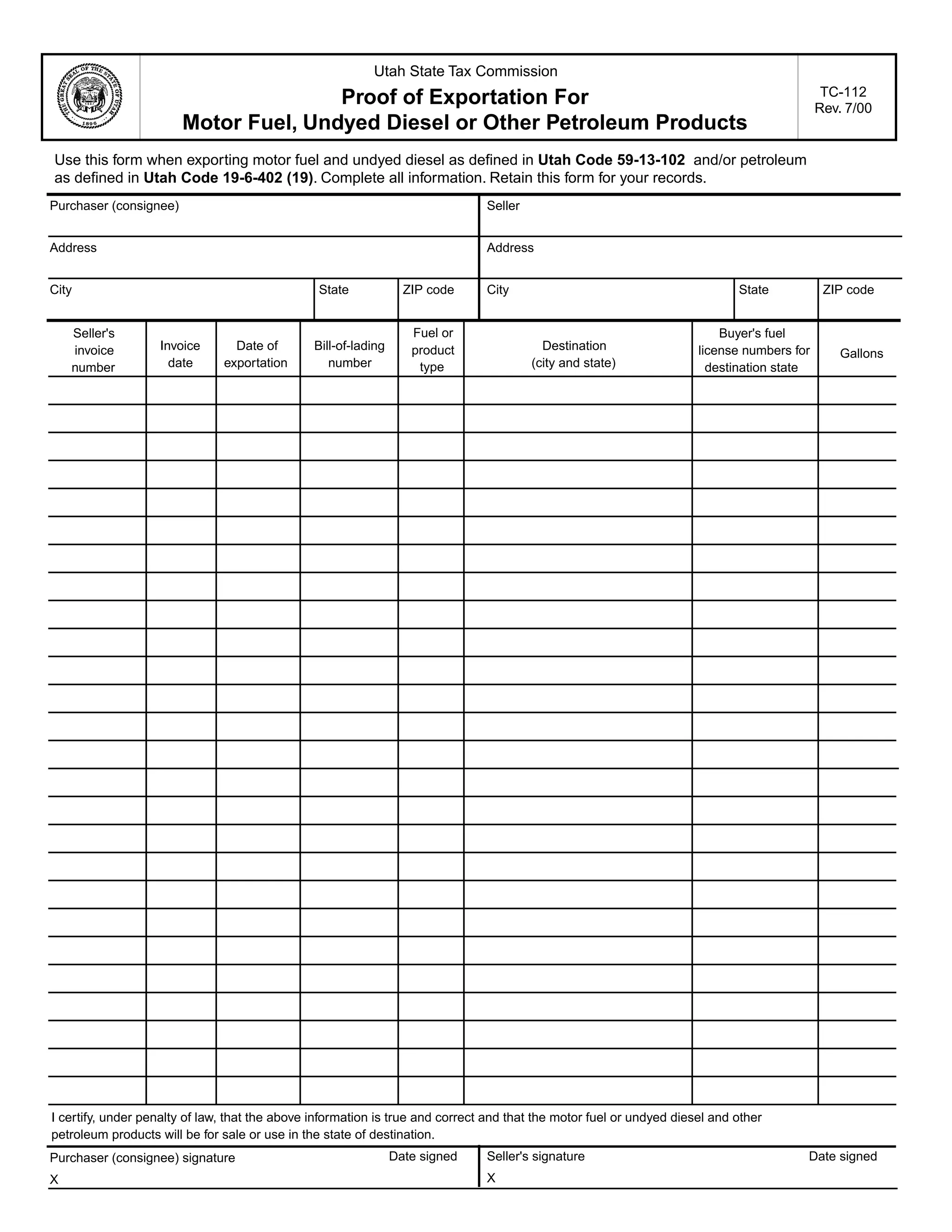 tax.utah.gov forms current tc tc-112 | PDF