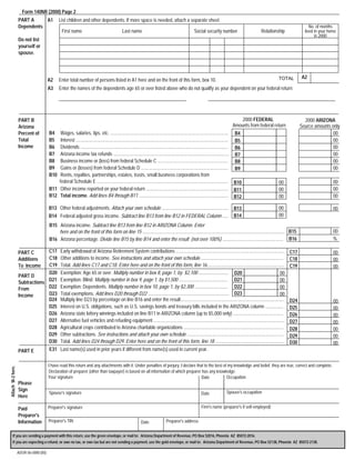 azdor.gov Forms 140nrf