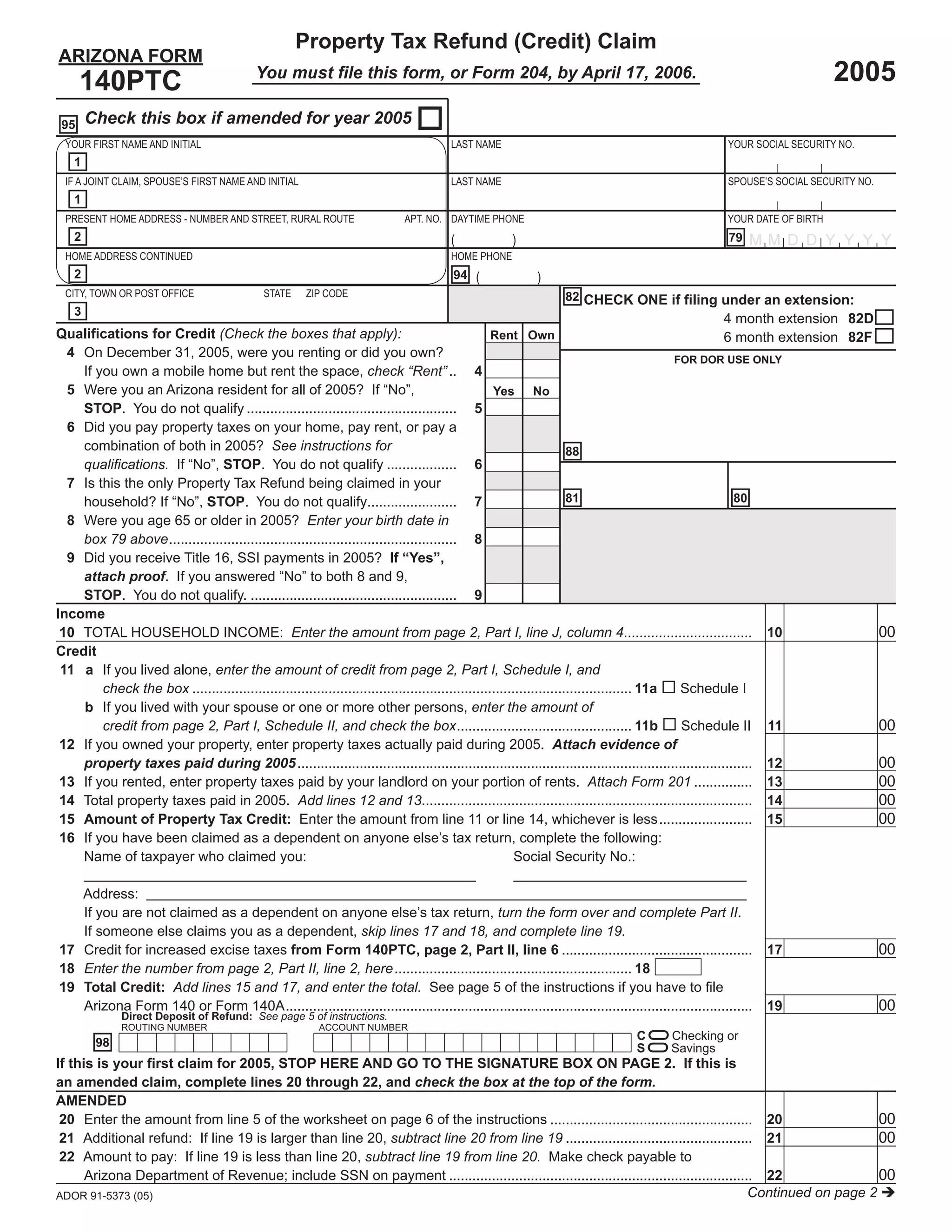 azdor.gov Forms 140PTC_sv