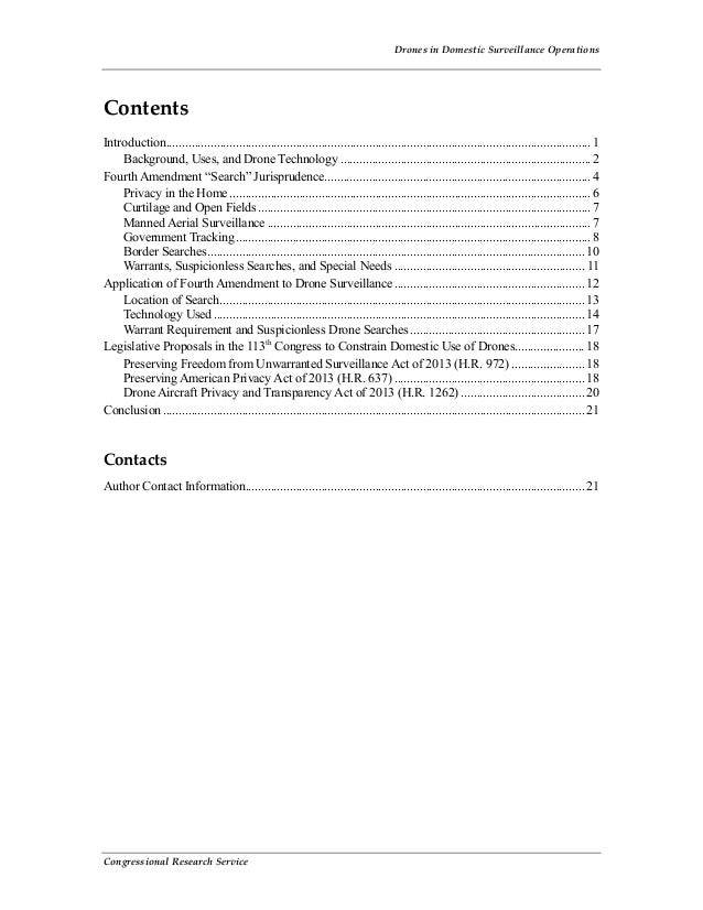 CRS R42701 Drones in Domestic Surveillance Operations Fourth Amendme…