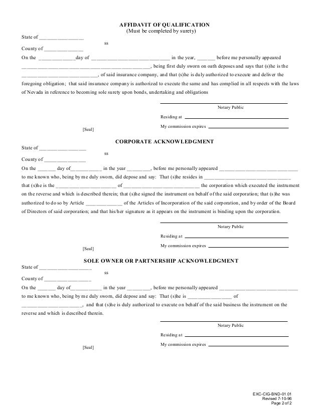 25 Unique Nevada Surety Bond Companies