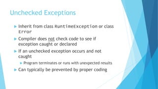 130410107010 exception handling | PPT