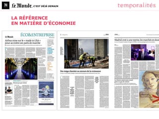 , C’EST DÉJÀ DEMAIN




LA RÉFÉRENCE
EN MATIÈRE D’ÉCONOMIE
 