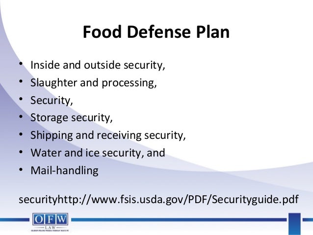 Food Defense Plan Example Quotes Of The Day