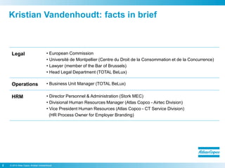 Kristian Vandenhoudt: facts in brief
Legal • European Commission
• Université de Montpellier (Centre du Droit de la Consom...