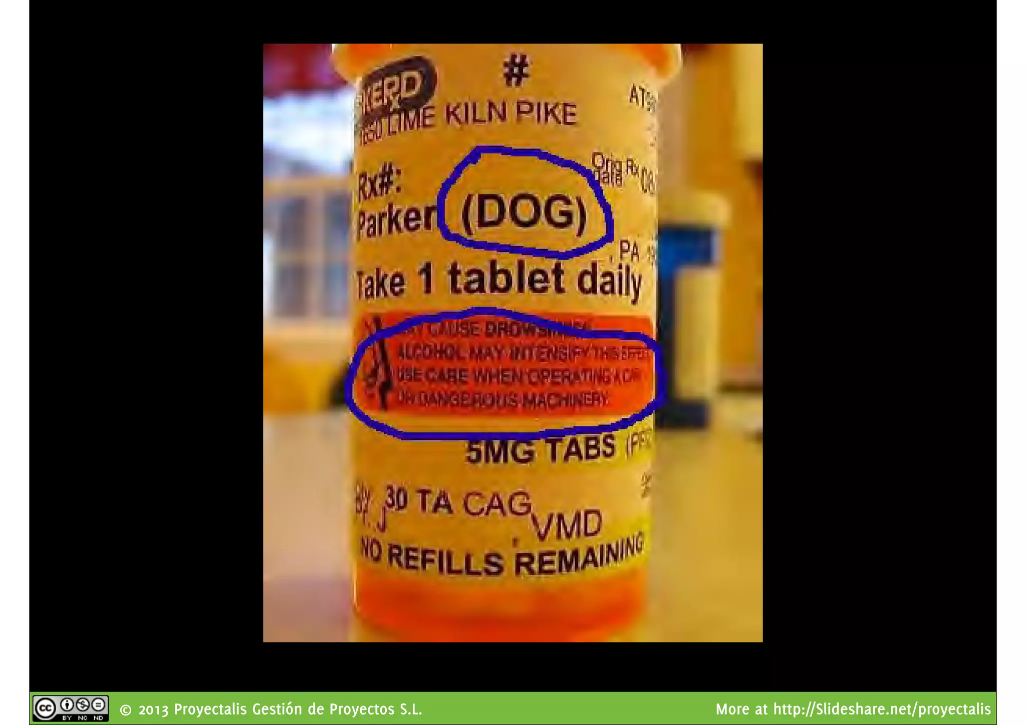 © 2013 Proyectalis Gestión de Proyectos S.L. More at http://Slideshare.net/proyectalis
 