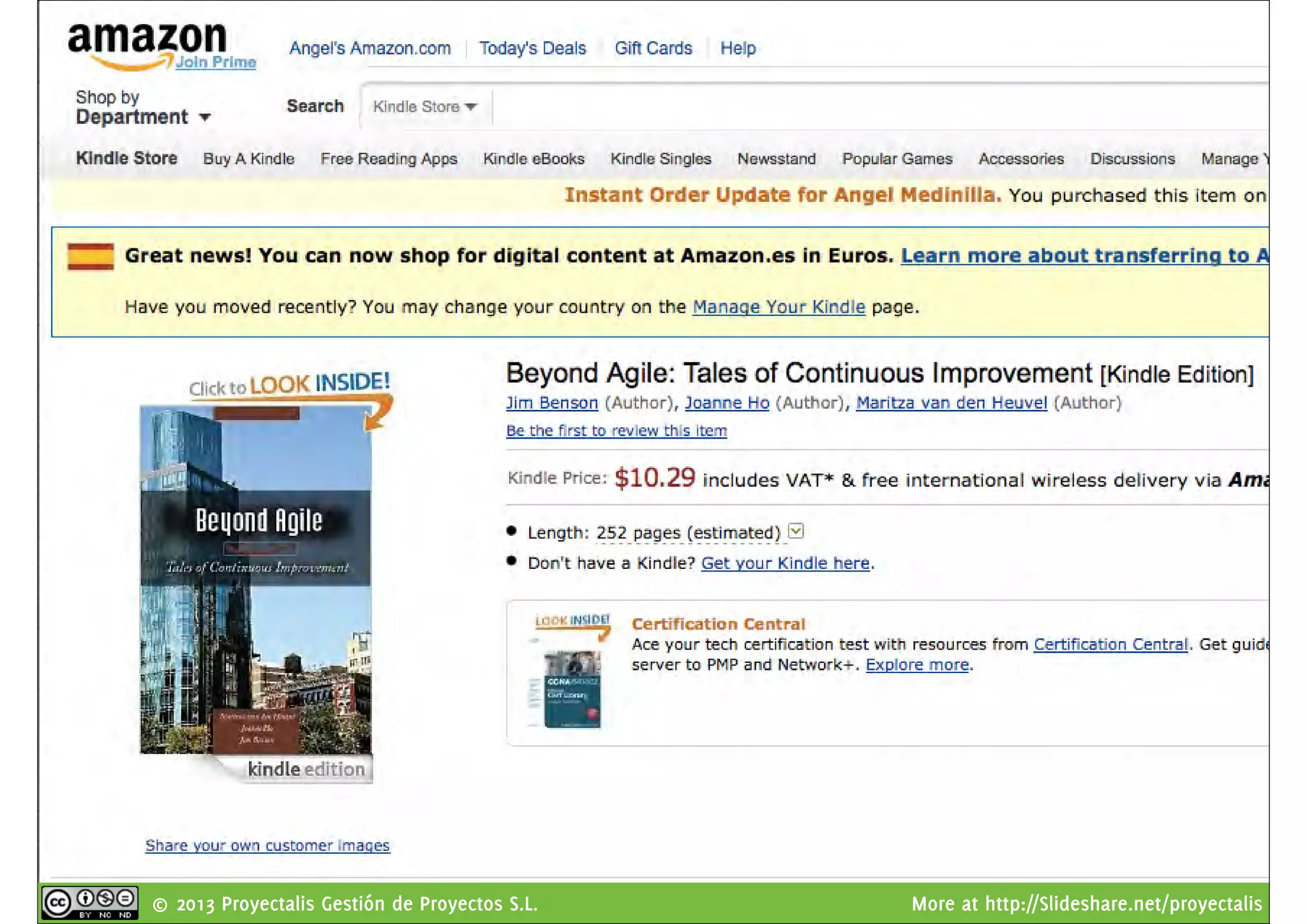 © 2013 Proyectalis Gestión de Proyectos S.L. More at http://Slideshare.net/proyectalis
 