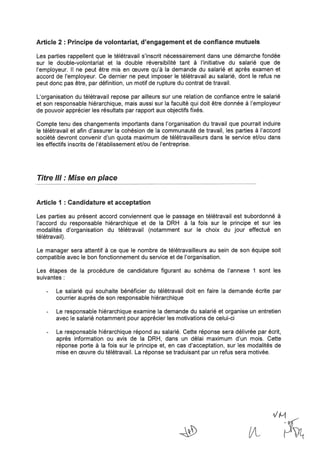 Accord-cadre télétravail Groupe Thalès