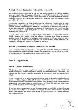Accord-cadre télétravail Groupe Thalès