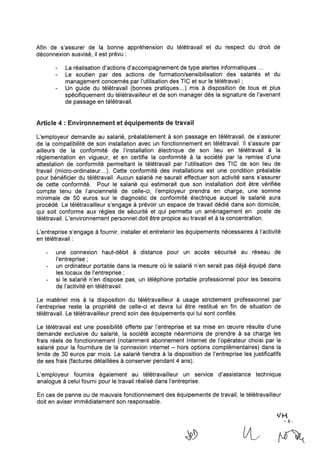 Accord-cadre télétravail Groupe Thalès