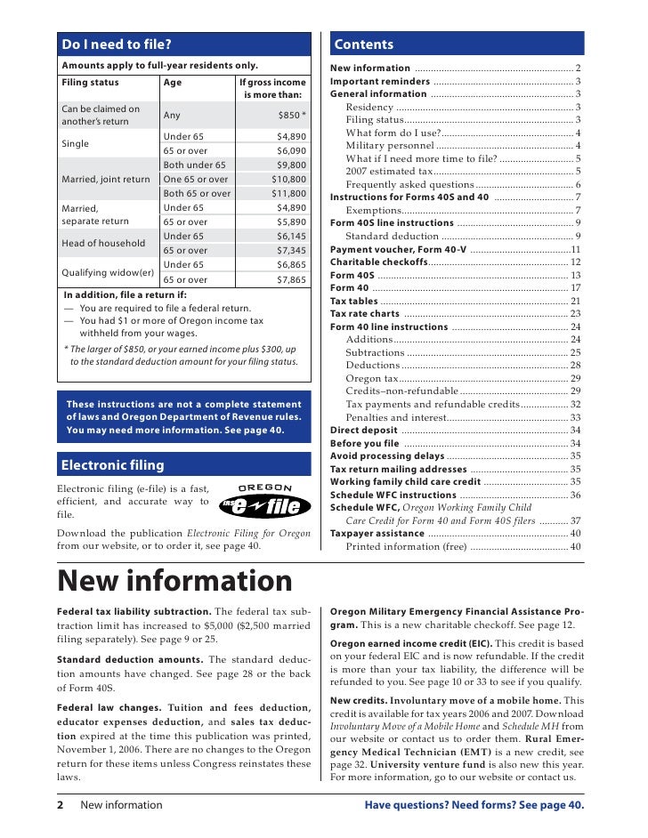 egov oregon gov dor pertax 101 043 06 oregon form 40 v