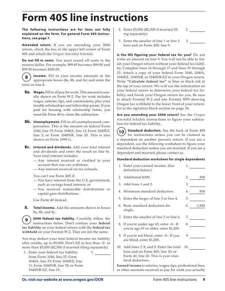egov oregon gov dor pertax 101 043 06 oregon form 40 v