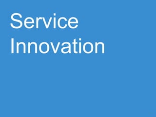 Service
Innovation
11
 