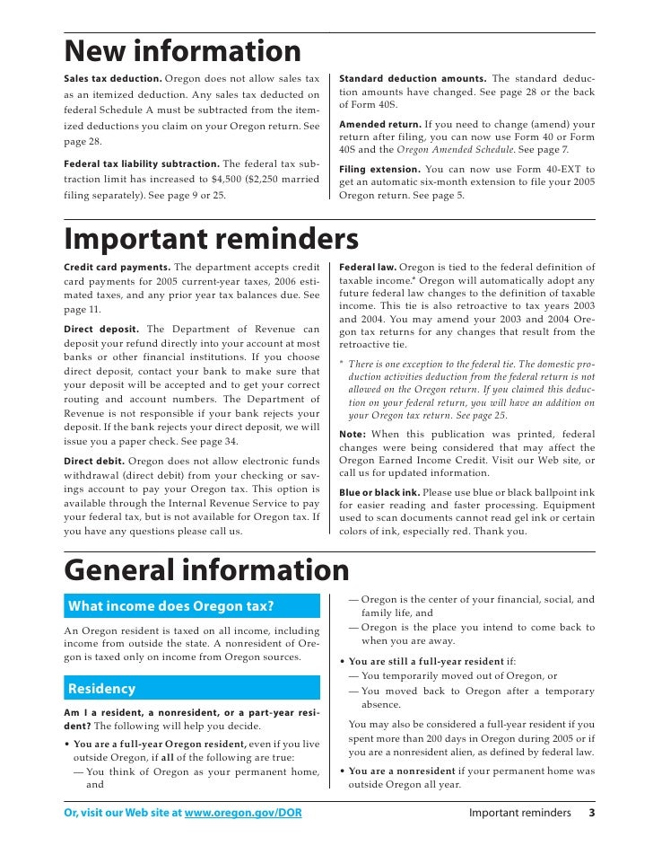 egov oregon gov dor pertax 101 043 05 oregon form 40 v