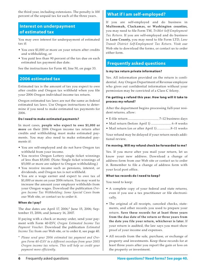 egov oregon gov dor pertax 101 043 05 oregon form 40 v