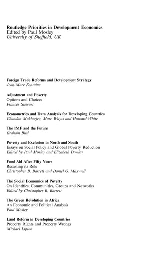 Land Reform In Developing Countries Property Rights And Property Wrongs ...