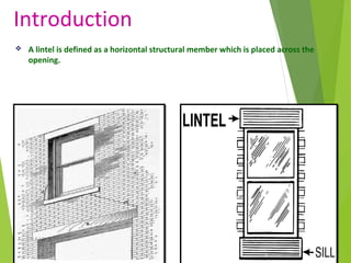lintel and arches for building construction | PPT