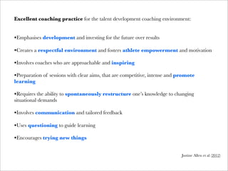 Long Term Athlete Development | PDF