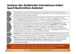 Analyse des Goldmedia Interaktions-Index‘
Sport-Nachrichten-Anbieter
Insgesamt kann gesagt werden, dass alle untersuchten ...