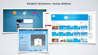 B2B 솔루션 기업 Salesforce - Youtube, SlideShare
 