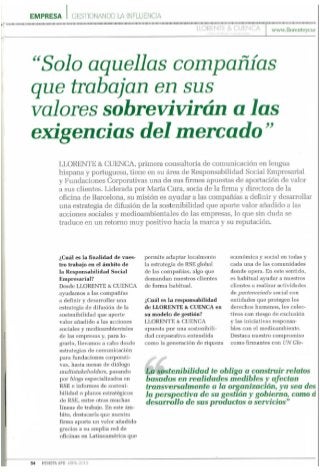 La revista de la APD entrevista a María Cura