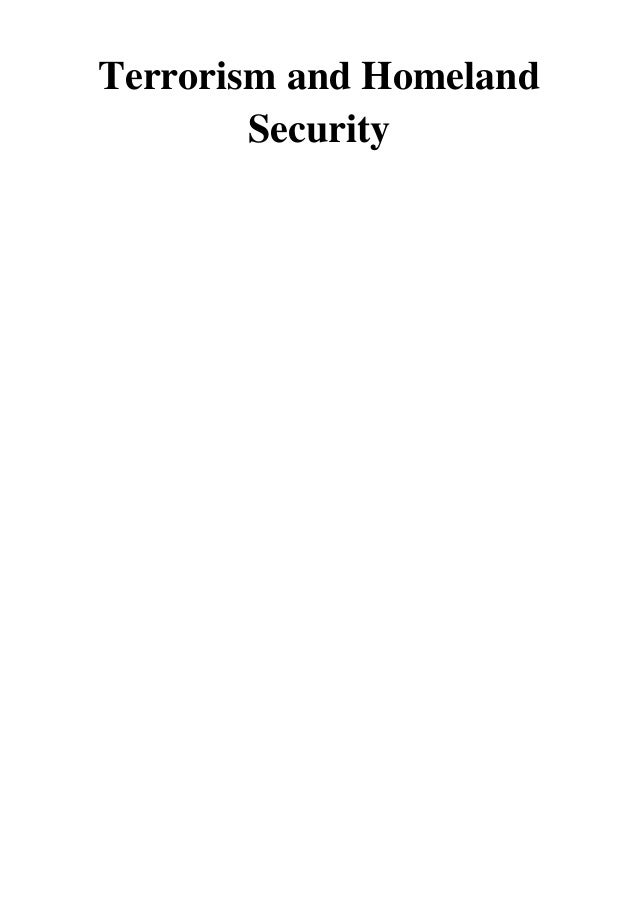 (2016) Terrorism and Homeland Security (PDF) by Jonathan R. White