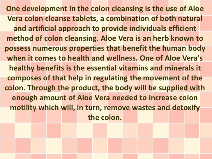 Aloe Colon Cleanse Tablets