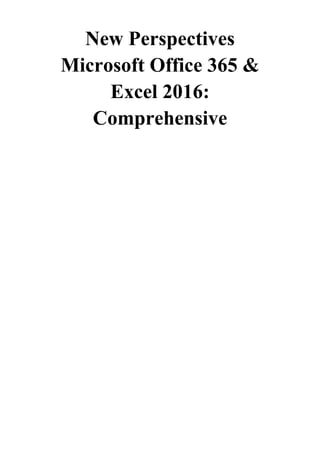 New Perspectives Microsoft Office 365 & Excel 2016 - June Jamrich ...