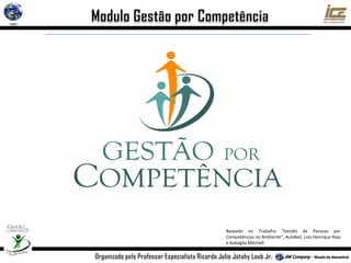 Competência versus Capacidade ou Potencial
Baseado no Trabalho “Gestão de Pessoas por
Competências no Ambiente”, AulaNet, Luís Henrique Raja
e Gabaglia Mitchell.
 