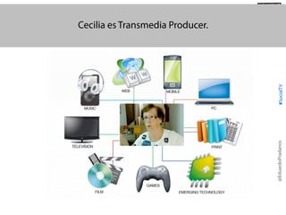 #SocialTV

@TransSocialTV

@EduardoPradanos

Cecilia es Transmedia Producer.

 