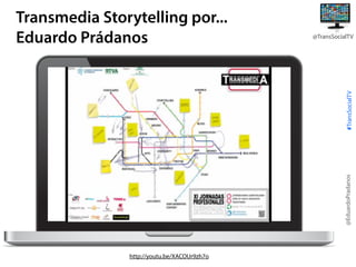@TransSocialTV

@EduardoPradanos

#TransSocialTV

Transmedia Storytelling por...
Eduardo Prádanos

http://youtu.be/XACOUr9...