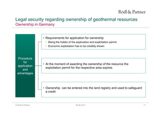 Geothermal Energy Comparison Of Regulatory Framework Germany Italy