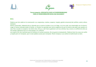 Cosecha de Conocimiento VI Word Cafe de Euskadi para la Igualdad Slide 26