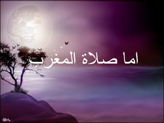 اما   صلاة المغرب 