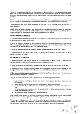 Société Générale : accord expérimental de télétravail