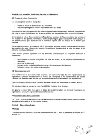 Société Générale : accord expérimental de télétravail