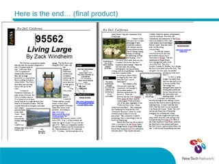 Here is the end… (final product) 