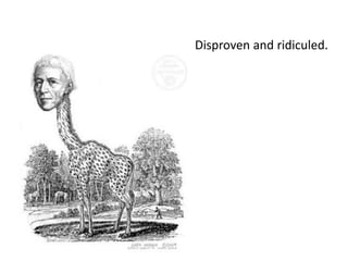 Disproven and ridiculed.
 