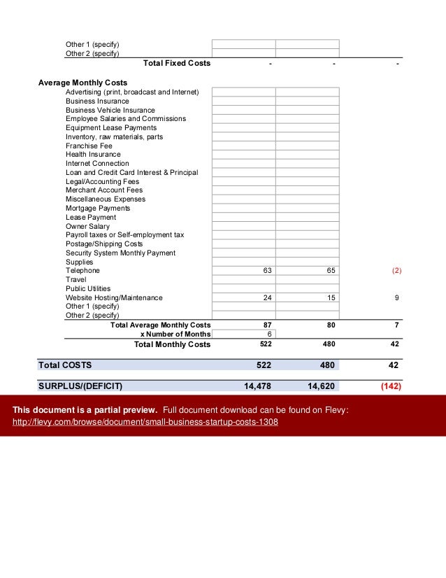 small business startup costs business startup expenses