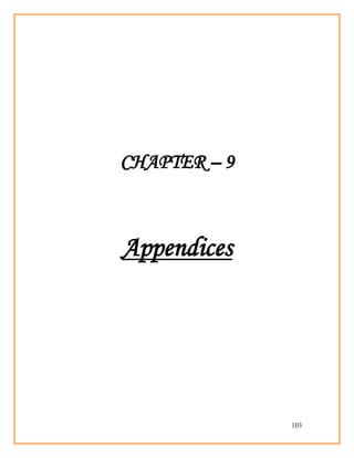 103
CHAPTER – 9
Appendices
 