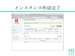 インスタンス作成完了
 