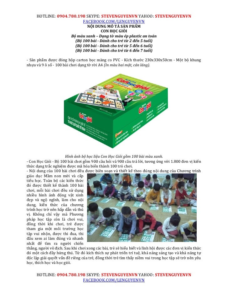 Con Hoc Gioi bo 100 bai hoc Mau Xanh