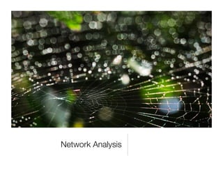 Network Analysis
 